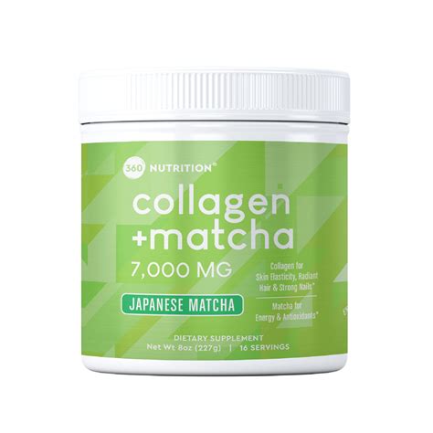 is 360 nutrition a good brand|360 Nutrition Matcha Hydrolyzed Collagen Peptides Powder, .